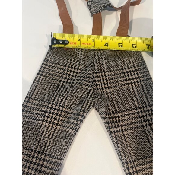 Newborn Plaid Suspender Pants - Picture 5 of 5